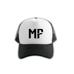Biało-czarna czapka "MF"